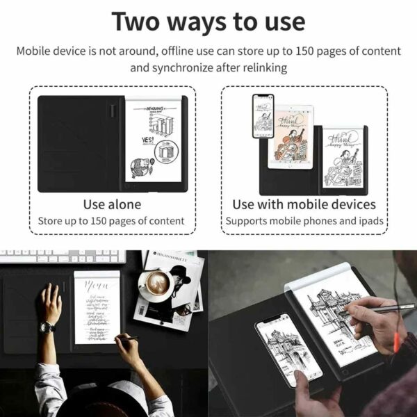 Ø¯ÙØªØ± Ù…Ù„Ø§Ø­Ø¸Ø§Øª Ø°ÙƒÙŠ ÙŠÙ†Ù‚Ù„ Ø§Ù„ÙƒØªØ§Ø¨Ø© Ù…Ù† Ø§Ù„ÙˆØ±Ù‚ Ø¥Ù„Ù‰ Ø§Ù„Ù‡Ø§ØªÙ / ÙŠØ¹Ù…Ù„ Ø¨Ø§Ù„Ø¨Ø·Ø§Ø±ÙŠØ© / ÙŠØ¯Ø¹Ù… iPhone Ùˆ Android