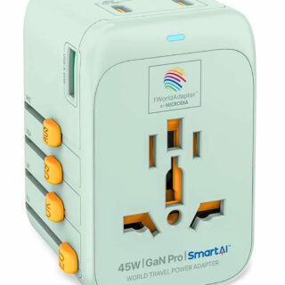 محول كهربائي عالمي للسفر (World Travel Power Adapter)