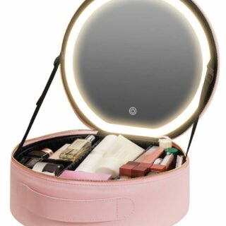 شنطة مكياج مع مراية من جرين / اضاءة LED / مع 3 مستويات للاضاءة / مقاومة للماء